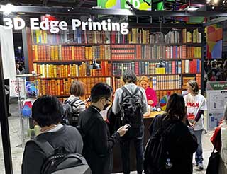 3D Edge Printing exhibited at the Adobe MAX Japan 2023 booth