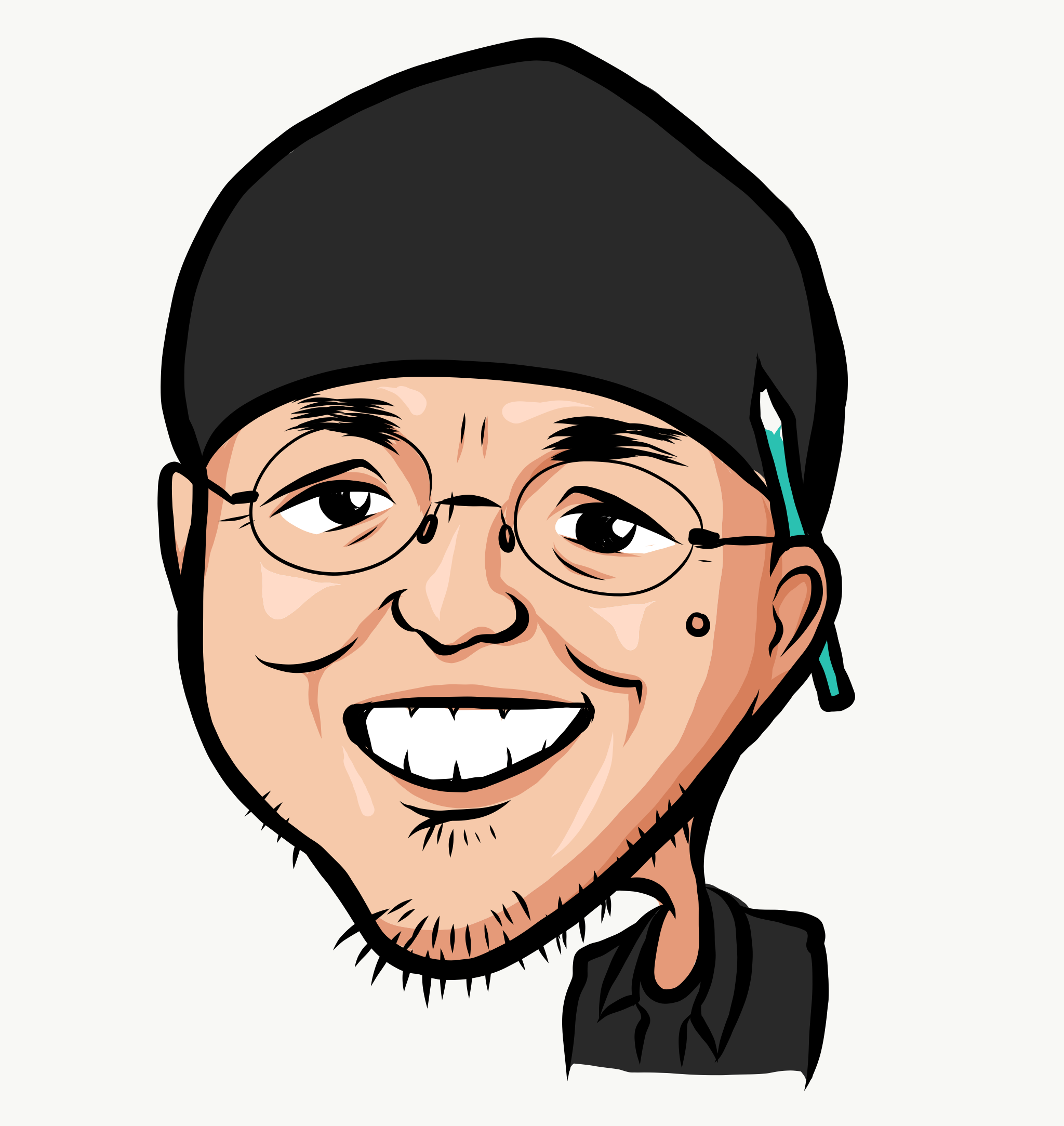 Caricature illustration created with Fresco