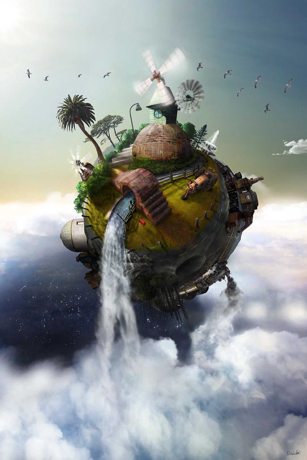 Concept image painted with Fresco and Photoshop